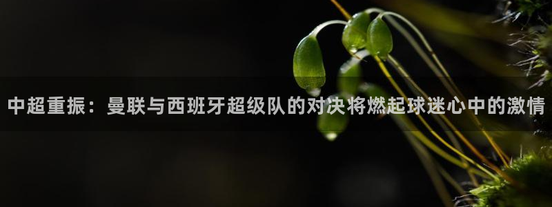 中超重振：曼联与西班牙超级队的对决将燃起球迷心中的激情
